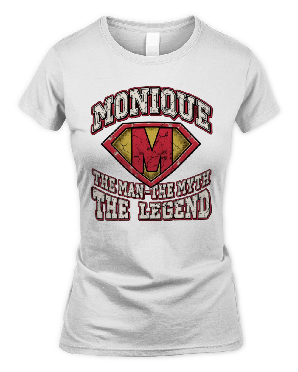 The Man The Myth The Legend Superman Graphic T-Shirt MONIQUE M1-74 / Women's Standard T-Shirt / white