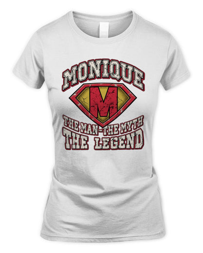 The Man The Myth The Legend Superman Graphic T-Shirt MONIQUE M1-74 / Women's Standard T-Shirt / white