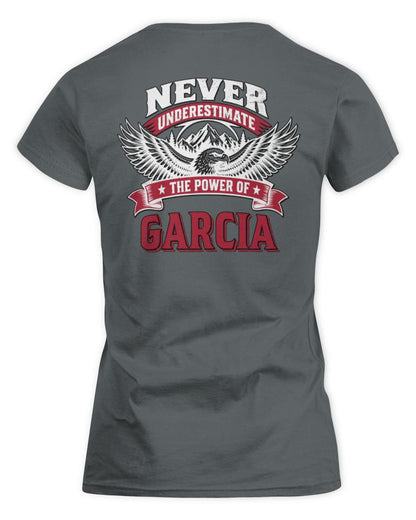 Never Underestimate Your Name Eagle Mountain Shirt GARCIA M1-61 / Women's Standard T-Shirt / charcoal