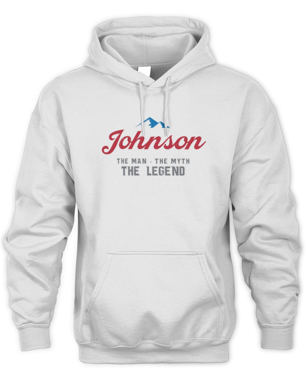 The Man The Myth The Legend Coors Light Beer T-Shirt JOHNSON M1-S84 / Unisex Hoodie / white