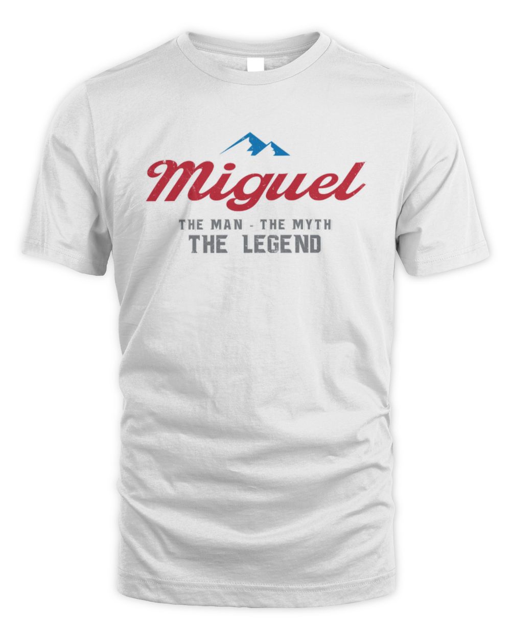 The Man The Myth The Legend Coors Light Beer T-Shirt MIGUEL M1-S84 / Unisex Standard T-Shirt / white