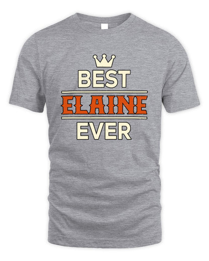 Best Your Name With Crown Shirt ELAINE M1-59 / Unisex Standard T-Shirt / sport grey