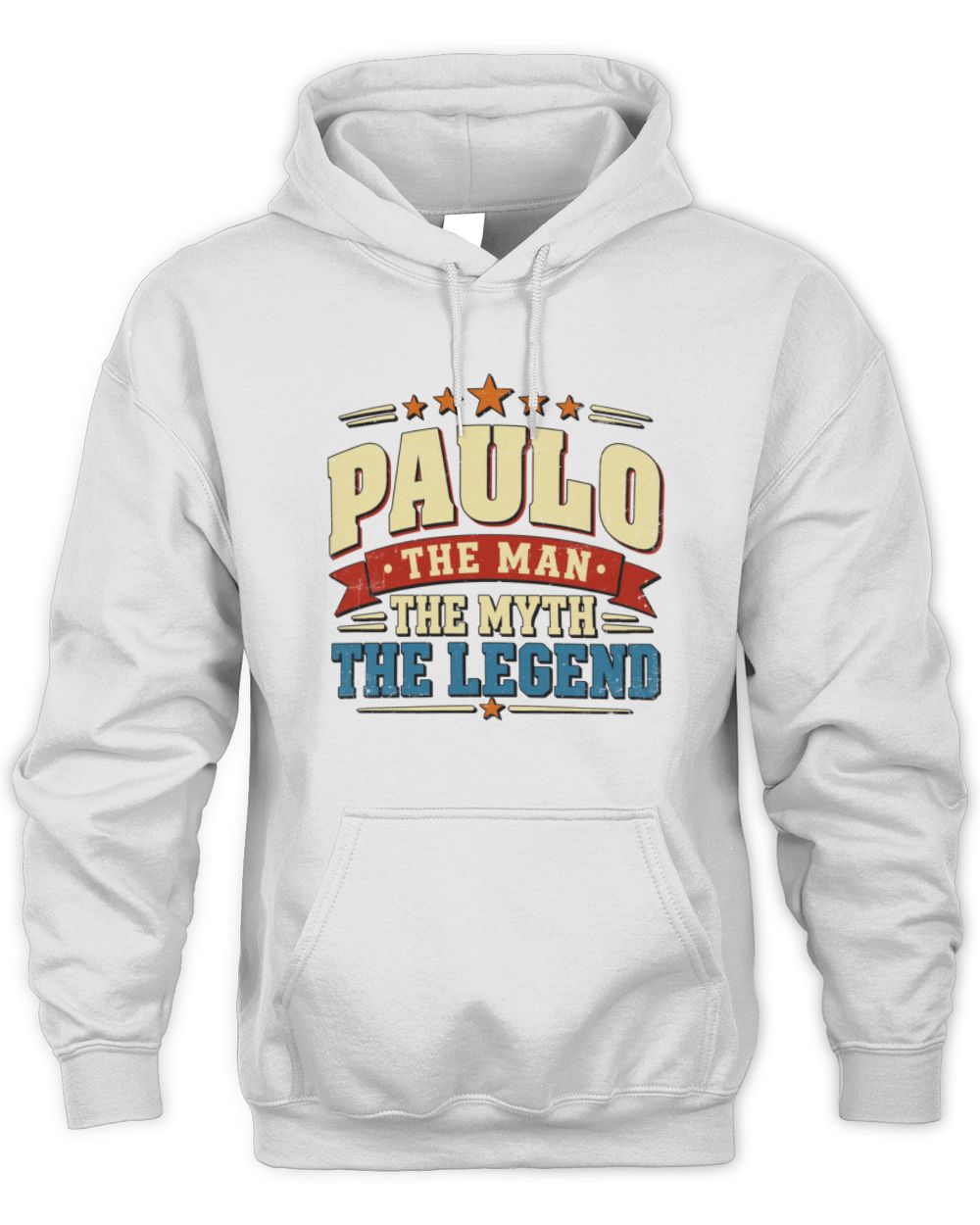 The Man The Myth The Legend Ribbon Vintage T-Shirt PAULO M1-56 / Unisex Hoodie / white