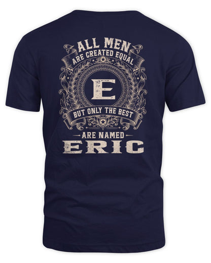 All Men Are Created Equal Cool Logo Shirt ERIC M1-60 / Unisex Standard T-Shirt / navy