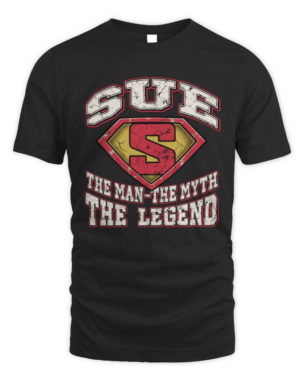 The Man The Myth The Legend Superman Graphic T-Shirt SUE M1-74 / Unisex Standard T-Shirt / black