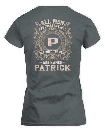 All Men Are Created Equal Cool Logo Shirt PATRICK M1-60 / Women's Standard T-Shirt / charcoal