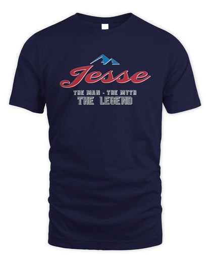 The Man The Myth The Legend Coors Light Beer T-Shirt JESSE M1-S84 / Unisex Standard T-Shirt / navy