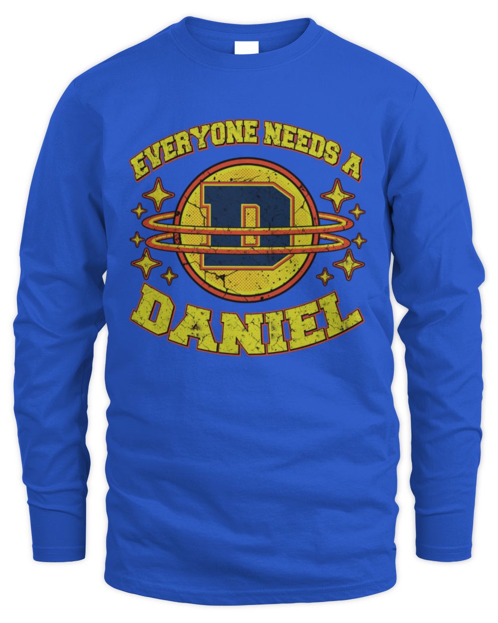 Everyone Needs a Your Name Shirt DANIEL M1-76 / Men's Long Sleeved T-Shirt / royal