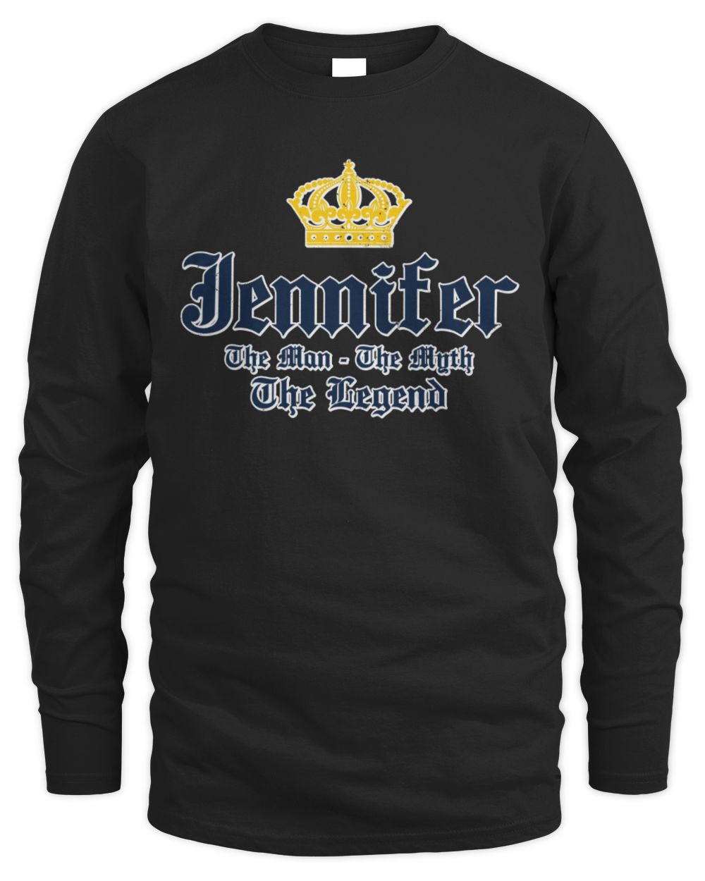The Man The Myth The Legend Corona Beer T-Shirt JENNIFER M1-S83 / Men's Long Sleeved T-Shirt / black