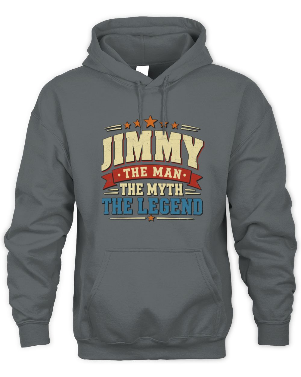 The Man The Myth The Legend Ribbon Vintage T-Shirt JIMMY M1-56 / Unisex Hoodie / charcoal