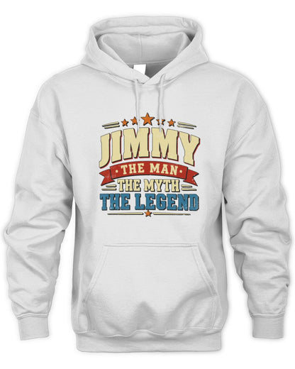 The Man The Myth The Legend Ribbon Vintage T-Shirt JIMMY M1-56 / Unisex Hoodie / white