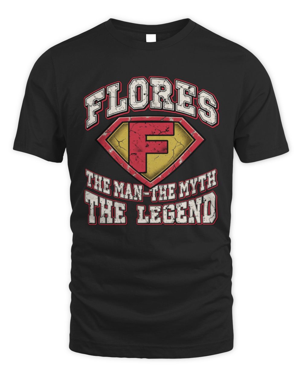 The Man The Myth The Legend Superman Graphic T-Shirt FLORES M1-74 / Unisex Standard T-Shirt / black