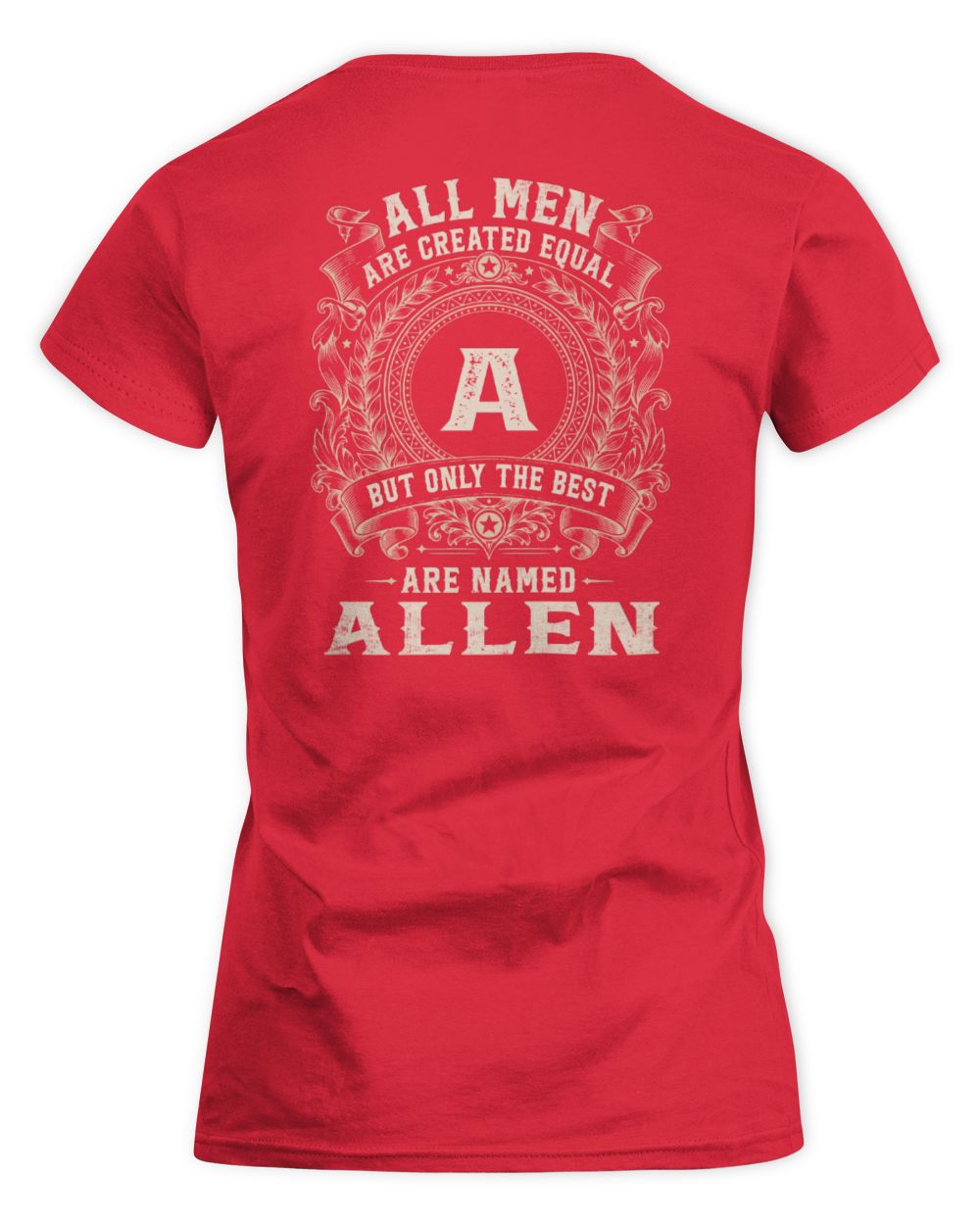 All Men Are Created Equal Cool Logo Shirt ALLEN M1-60 / Women's Standard T-Shirt / red
