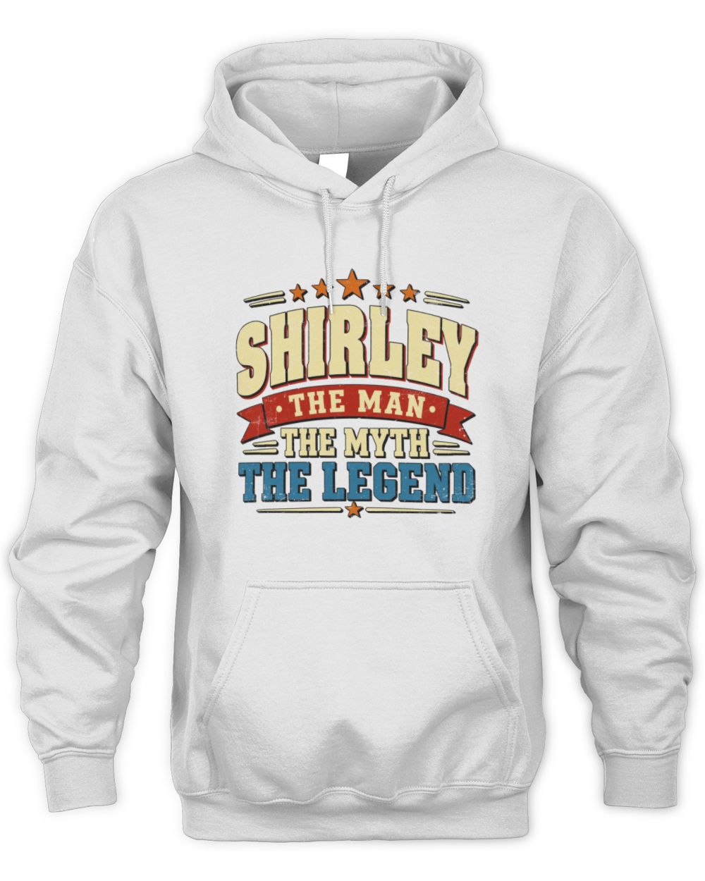 The Man The Myth The Legend Ribbon Vintage T-Shirt SHIRLEY M1-56 / Unisex Hoodie / white