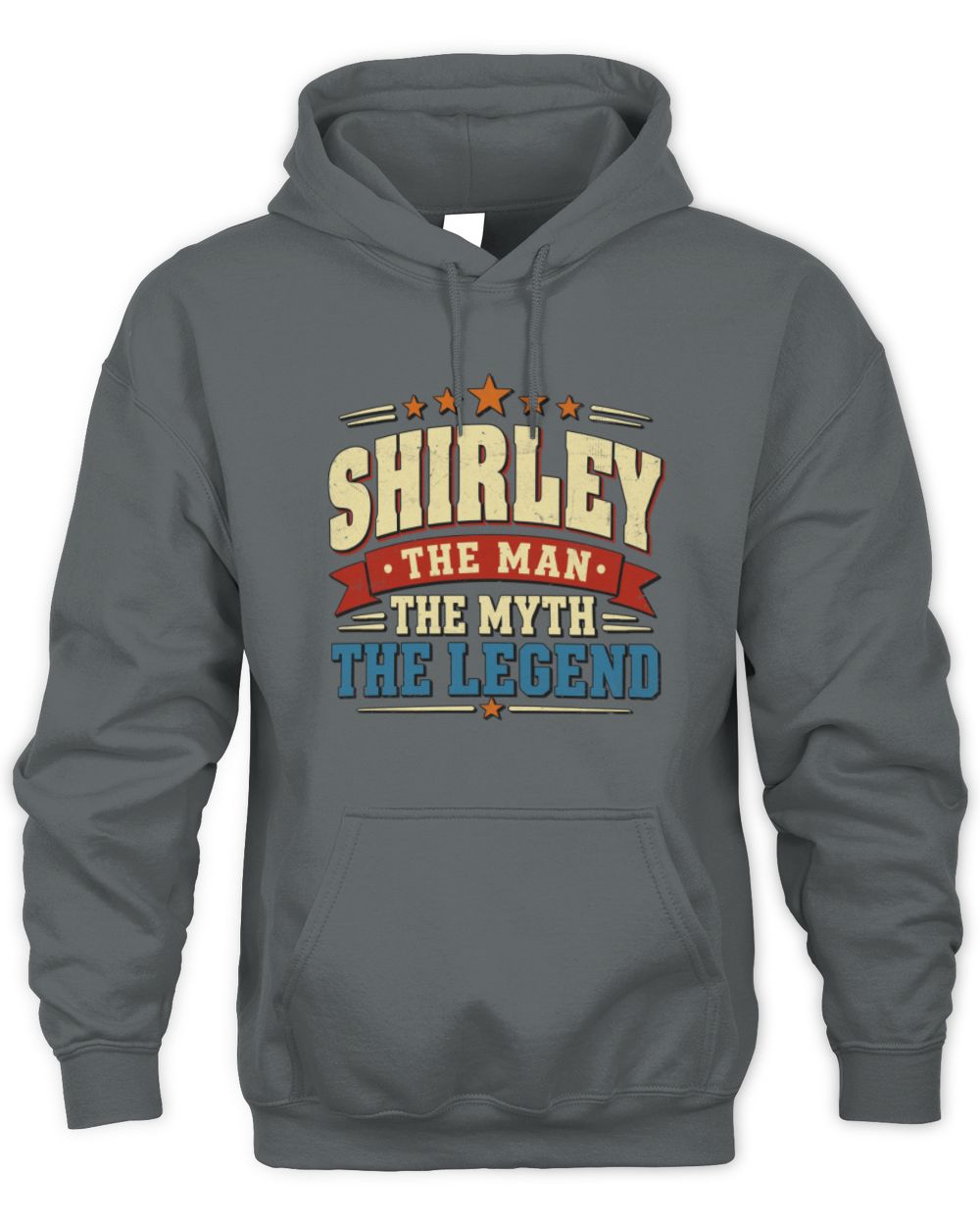 The Man The Myth The Legend Ribbon Vintage T-Shirt SHIRLEY M1-56 / Unisex Hoodie / charcoal