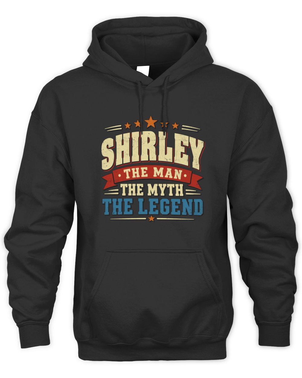 The Man The Myth The Legend Ribbon Vintage T-Shirt SHIRLEY M1-56 / Unisex Hoodie / black