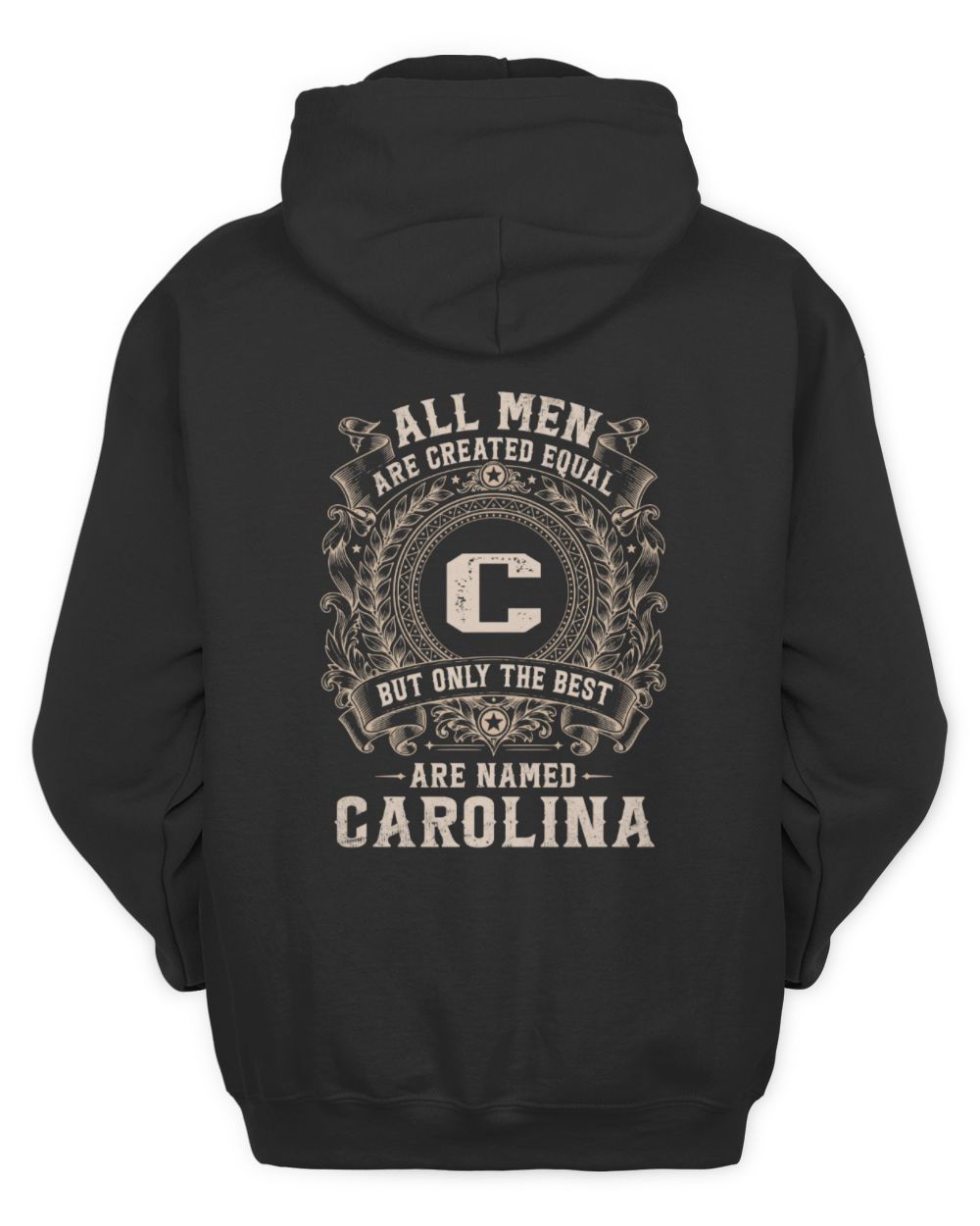 All Men Are Created Equal Cool Logo Shirt CAROLINA M1-60 / Unisex Hoodie / black