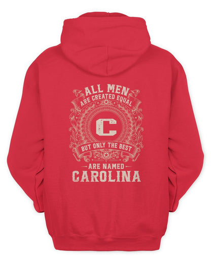 All Men Are Created Equal Cool Logo Shirt CAROLINA M1-60 / Unisex Hoodie / red