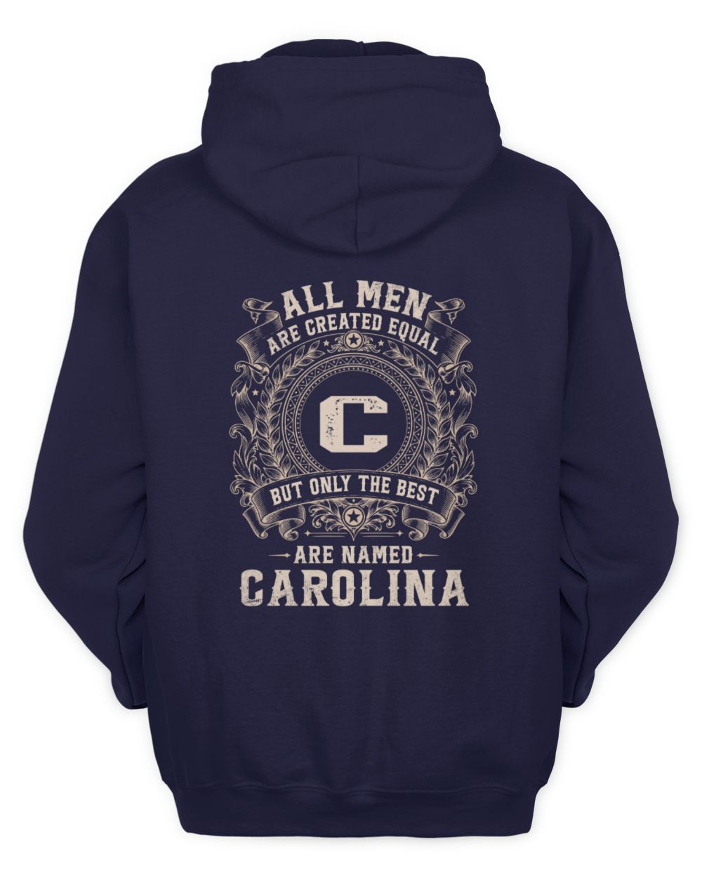 All Men Are Created Equal Cool Logo Shirt CAROLINA M1-60 / Unisex Hoodie / navy