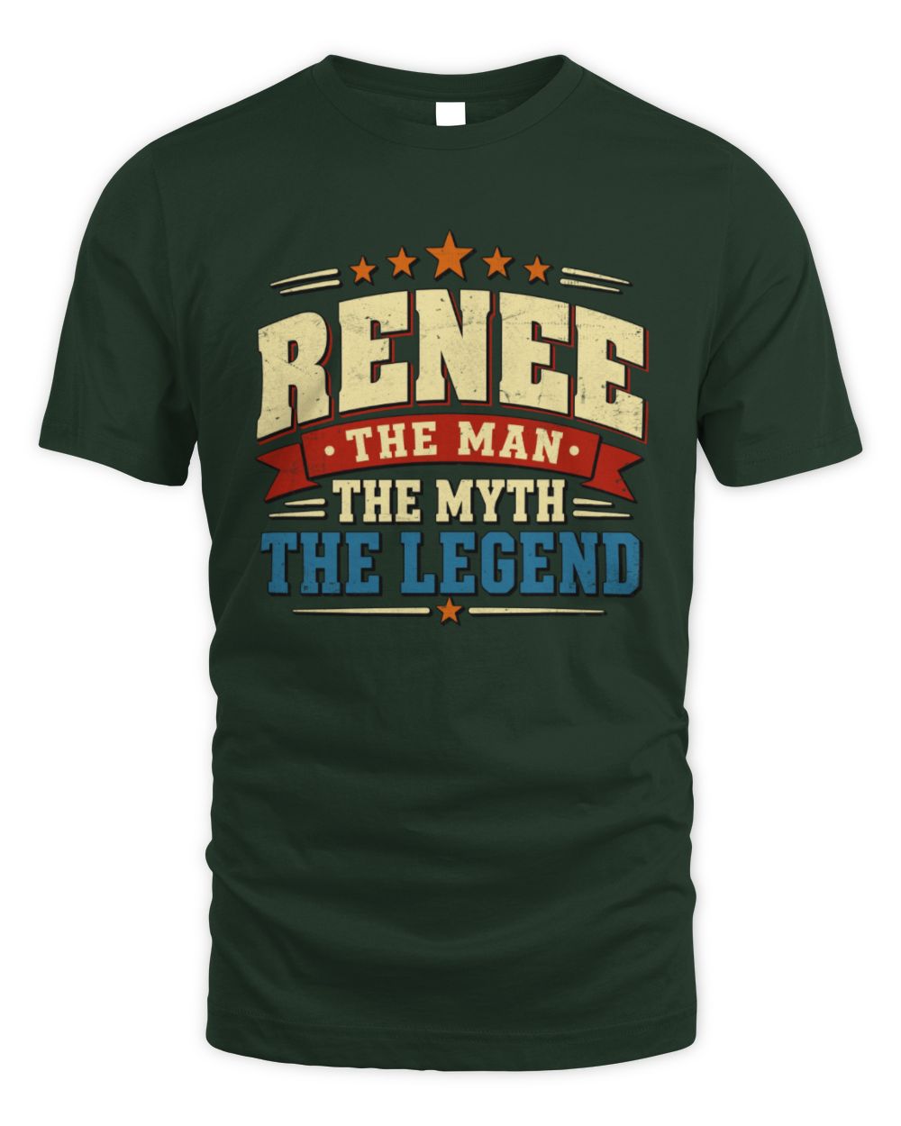 The Man The Myth The Legend Ribbon Vintage T-Shirt RENEE M1-56 / Unisex Standard T-Shirt / forest green