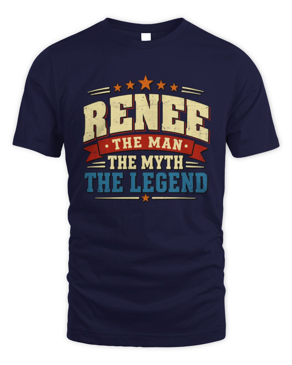 The Man The Myth The Legend Ribbon Vintage T-Shirt RENEE M1-56 / Unisex Standard T-Shirt / navy