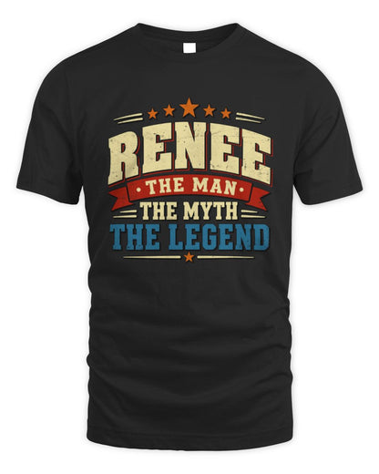 The Man The Myth The Legend Ribbon Vintage T-Shirt RENEE M1-56 / Unisex Standard T-Shirt / black