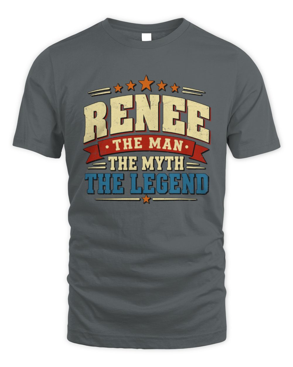 The Man The Myth The Legend Ribbon Vintage T-Shirt RENEE M1-56 / Unisex Standard T-Shirt / charcoal
