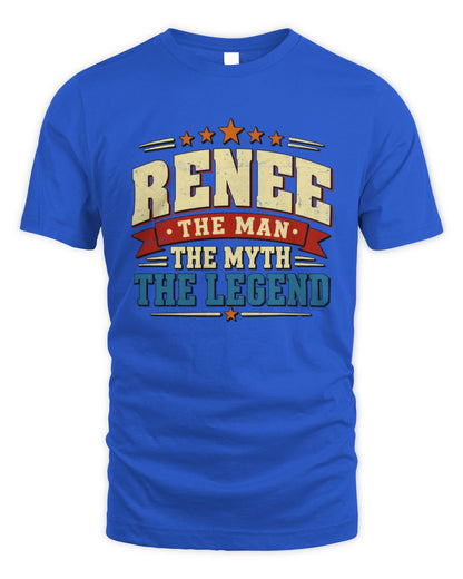 The Man The Myth The Legend Ribbon Vintage T-Shirt RENEE M1-56 / Unisex Standard T-Shirt / royal