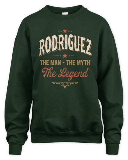 I'm Name I'm Not Rude I Just Have The Balls Funny T-Shirt RODRIGUEZ M1-77 / Unisex Sweatshirt / forest green