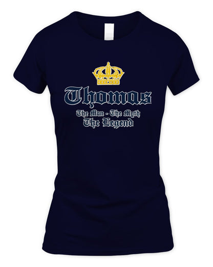 The Man The Myth The Legend Corona Beer T-Shirt THOMAS M1-S83 / Women's Standard T-Shirt / navy