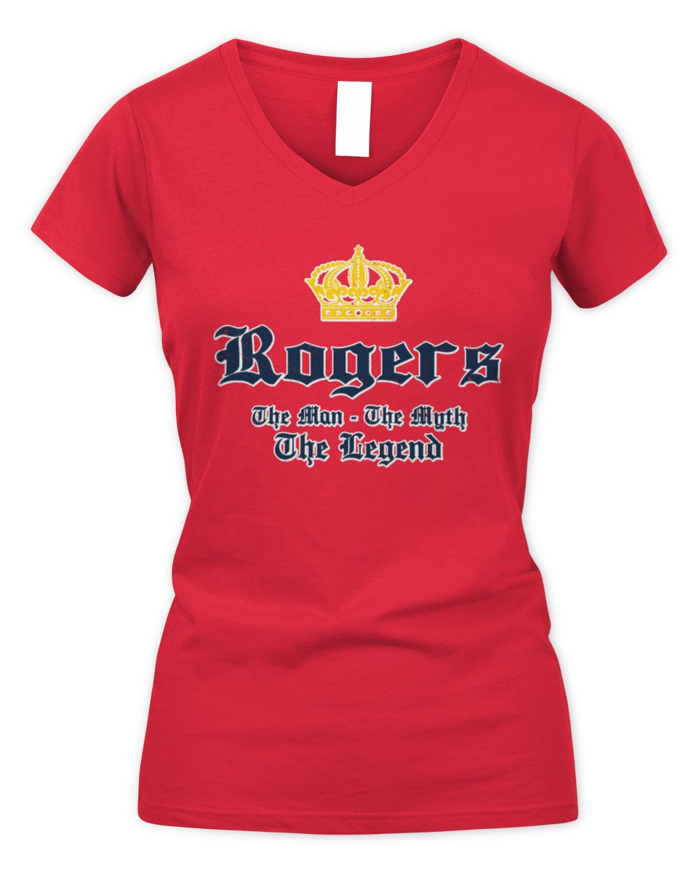 The Man The Myth The Legend Corona Beer T-Shirt ROGERS M1-S83 / Women's V-Neck T-Shirt / red