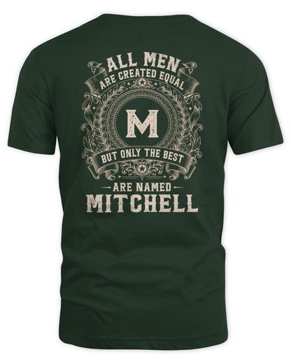 All Men Are Created Equal Cool Logo Shirt MITCHELL M1-60 / Unisex Standard T-Shirt / forest green