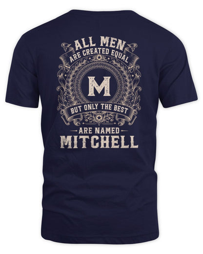 All Men Are Created Equal Cool Logo Shirt MITCHELL M1-60 / Unisex Standard T-Shirt / navy