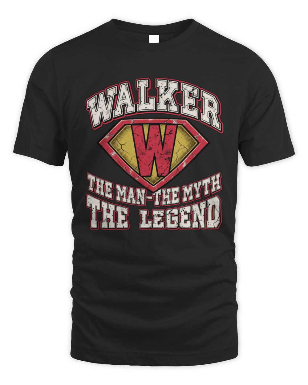 The Man The Myth The Legend Superman Graphic T-Shirt WALKER M1-74 / Unisex Standard T-Shirt / black