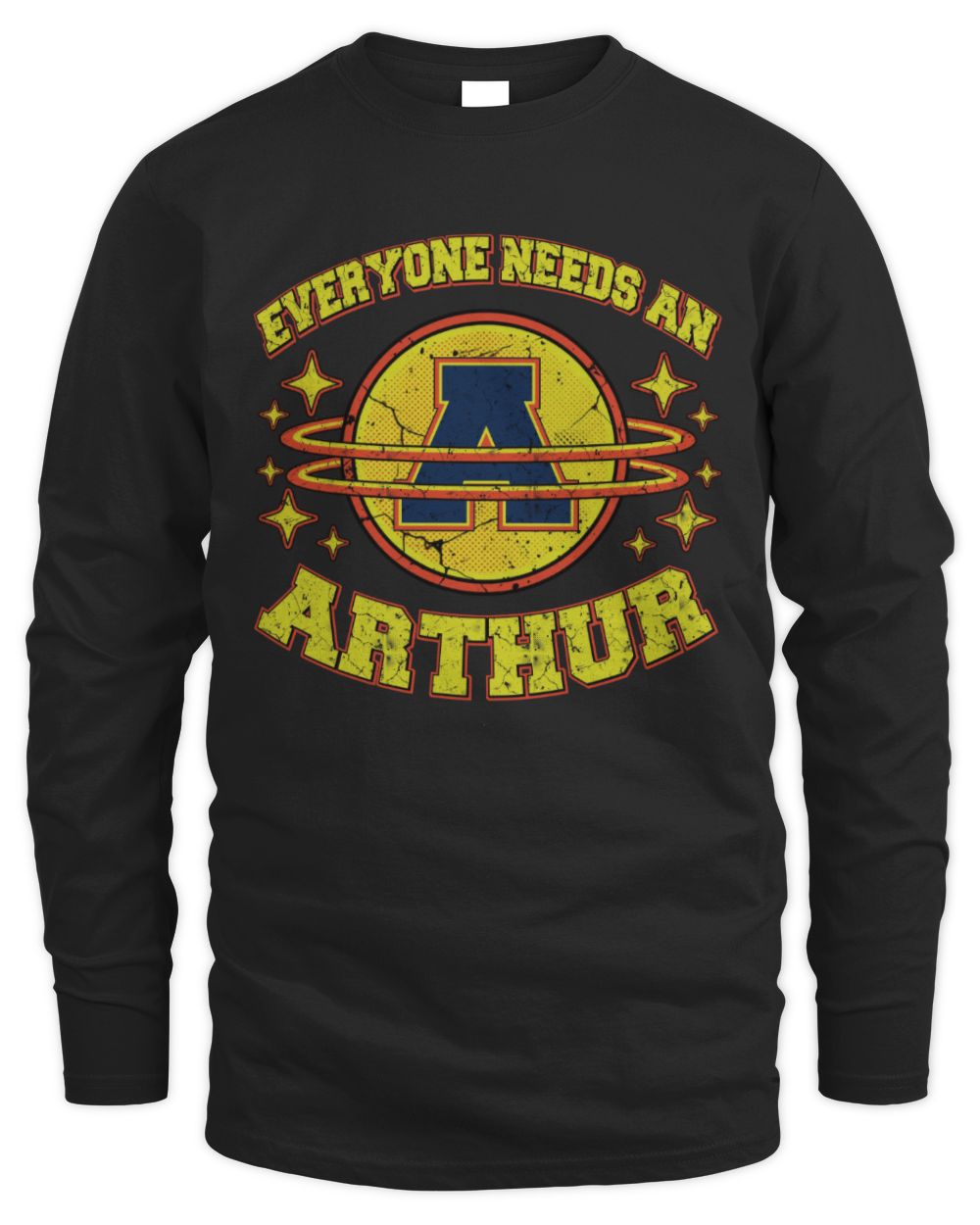 Everyone Needs a Your Name Shirt ARTHUR M1-76 / Men's Long Sleeved T-Shirt / black