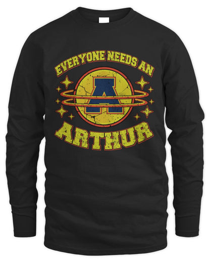 Everyone Needs a Your Name Shirt ARTHUR M1-76 / Men's Long Sleeved T-Shirt / black