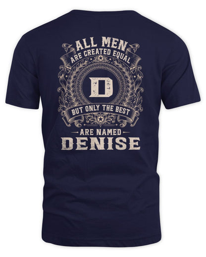 All Men Are Created Equal Cool Logo Shirt DENISE M1-60 / Unisex Standard T-Shirt / navy