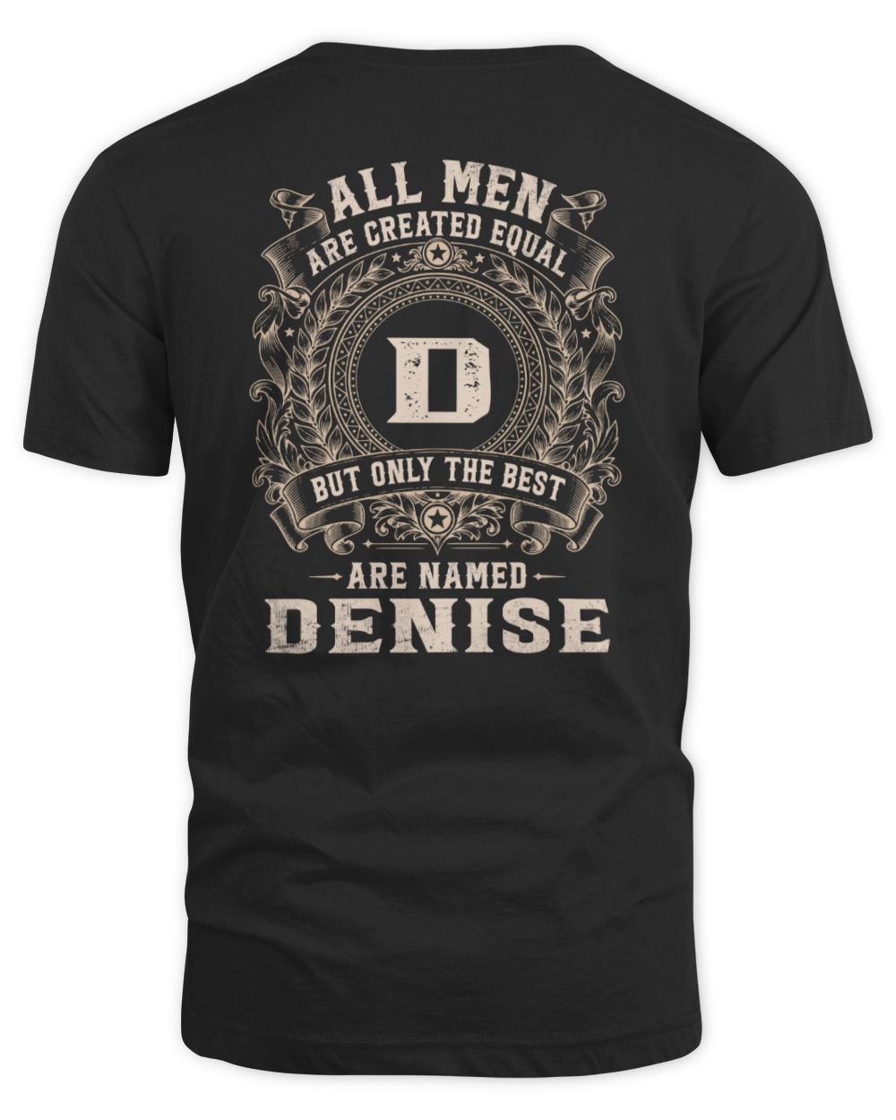 All Men Are Created Equal Cool Logo Shirt DENISE M1-60 / Unisex Standard T-Shirt / black