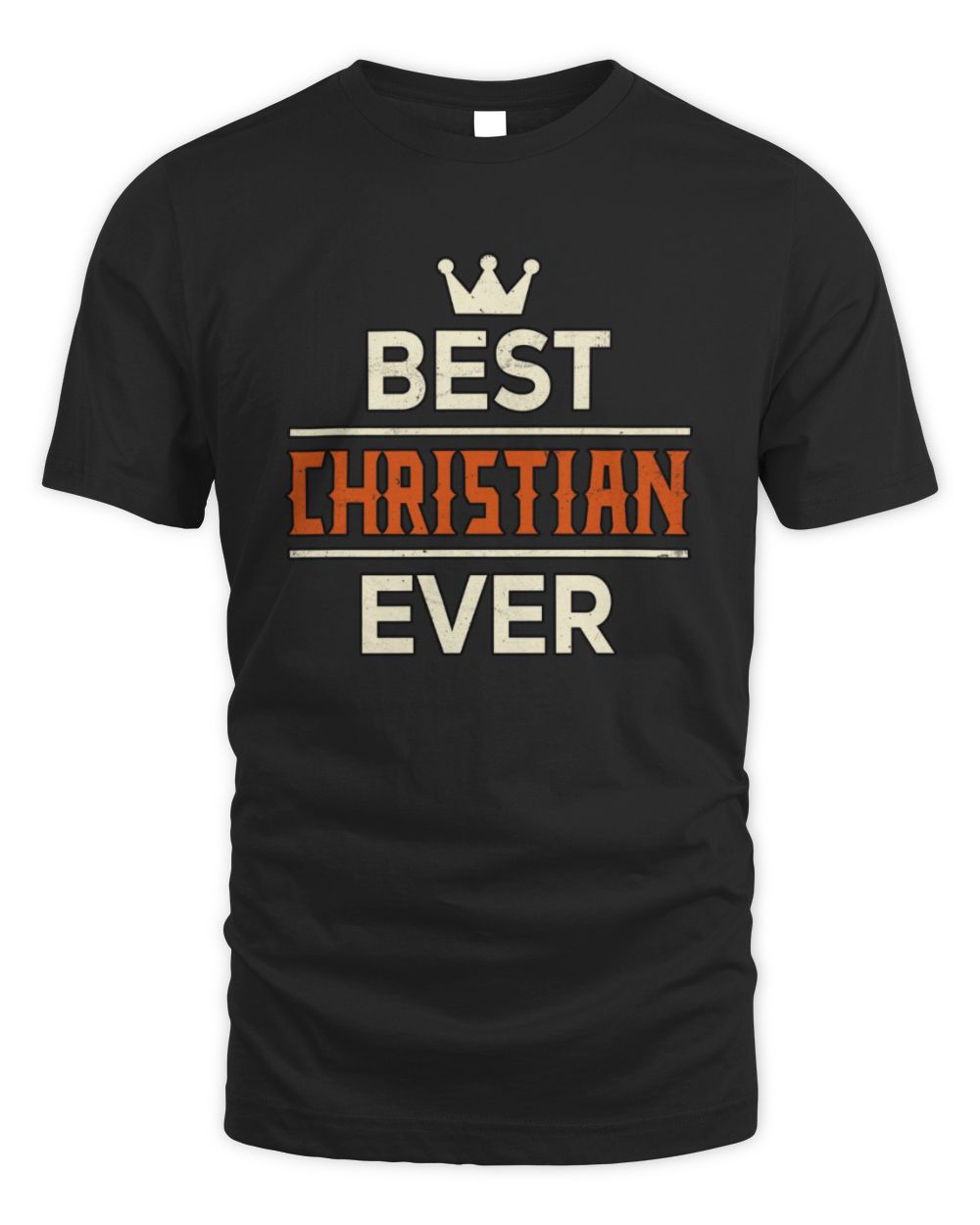 Best Your Name With Crown Shirt CHRISTIAN M1-59 / Unisex Standard T-Shirt / black