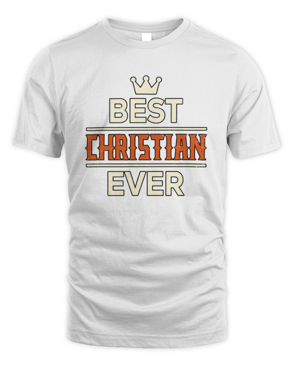 Best Your Name With Crown Shirt CHRISTIAN M1-59 / Unisex Standard T-Shirt / white