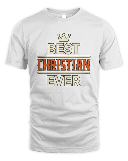 Best Your Name With Crown Shirt CHRISTIAN M1-59 / Unisex Standard T-Shirt / white