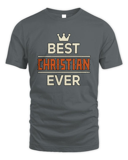 Best Your Name With Crown Shirt CHRISTIAN M1-59 / Unisex Standard T-Shirt / charcoal