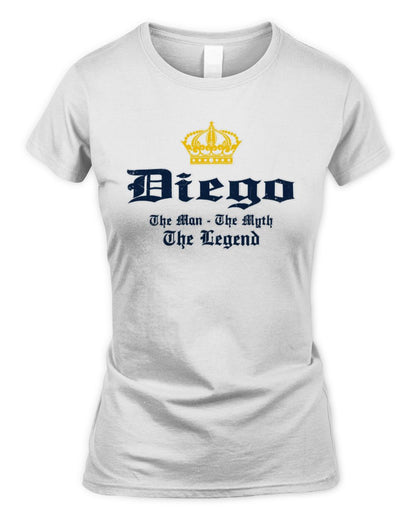 The Man The Myth The Legend Corona Beer T-Shirt DIEGO M1-S83 / Women's Standard T-Shirt / white