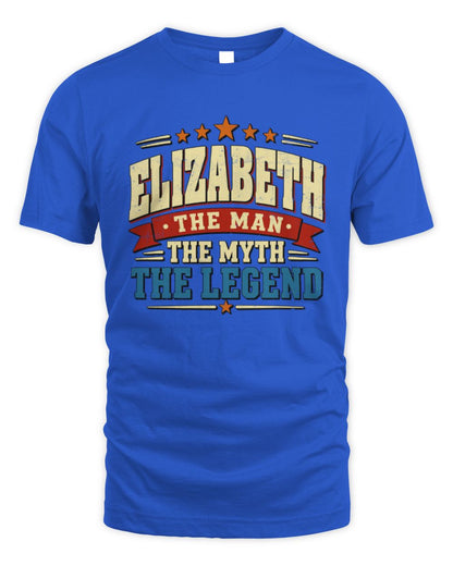 The Man The Myth The Legend Ribbon Vintage T-Shirt ELIZABETH M1-56 / Unisex Standard T-Shirt / royal