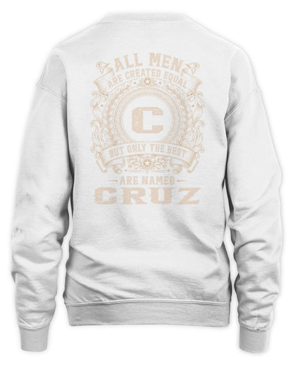 All Men Are Created Equal Cool Logo Shirt CRUZ M1-60 / Unisex Sweatshirt / white