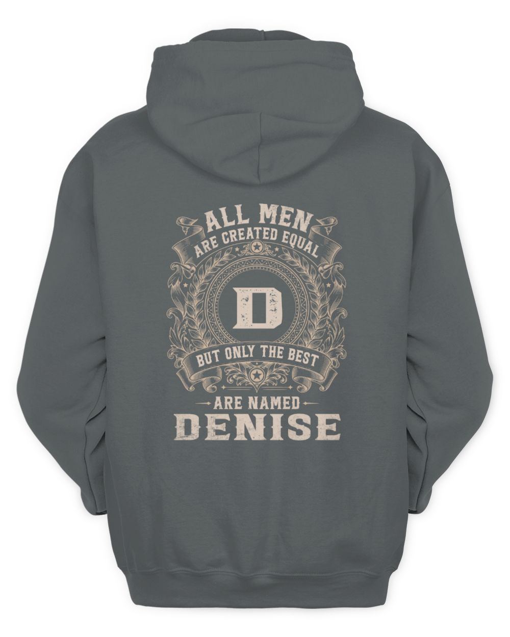All Men Are Created Equal Cool Logo Shirt DENISE M1-60 / Unisex Hoodie / charcoal