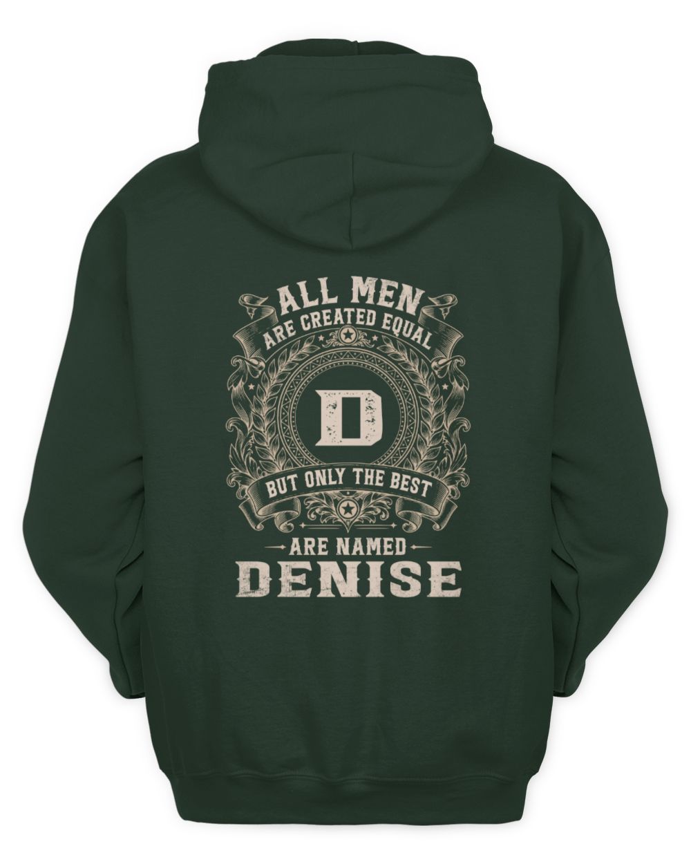 All Men Are Created Equal Cool Logo Shirt DENISE M1-60 / Unisex Hoodie / forest green