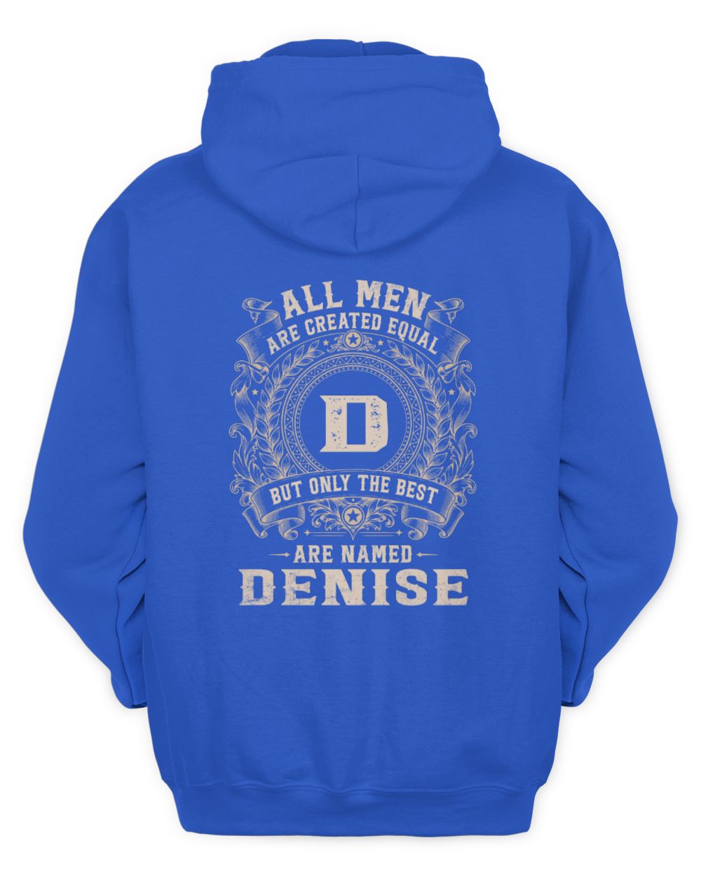 All Men Are Created Equal Cool Logo Shirt DENISE M1-60 / Unisex Hoodie / royal