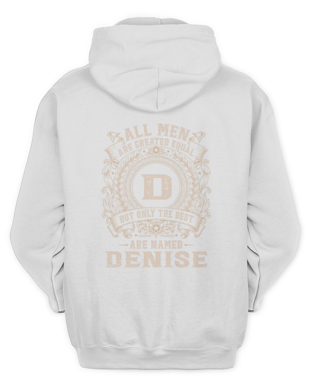 All Men Are Created Equal Cool Logo Shirt DENISE M1-60 / Unisex Hoodie / white