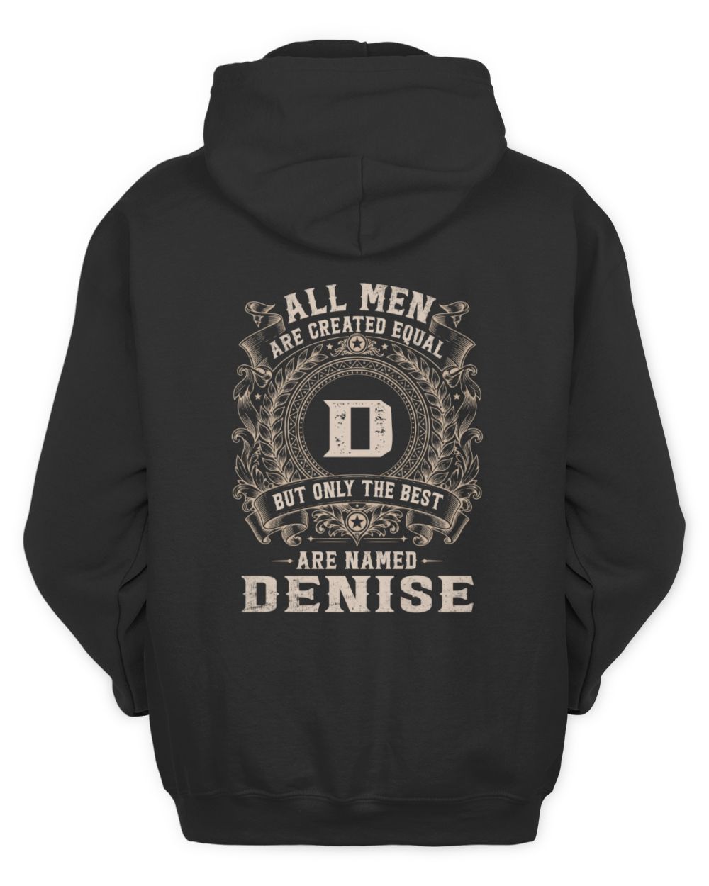All Men Are Created Equal Cool Logo Shirt DENISE M1-60 / Unisex Hoodie / black